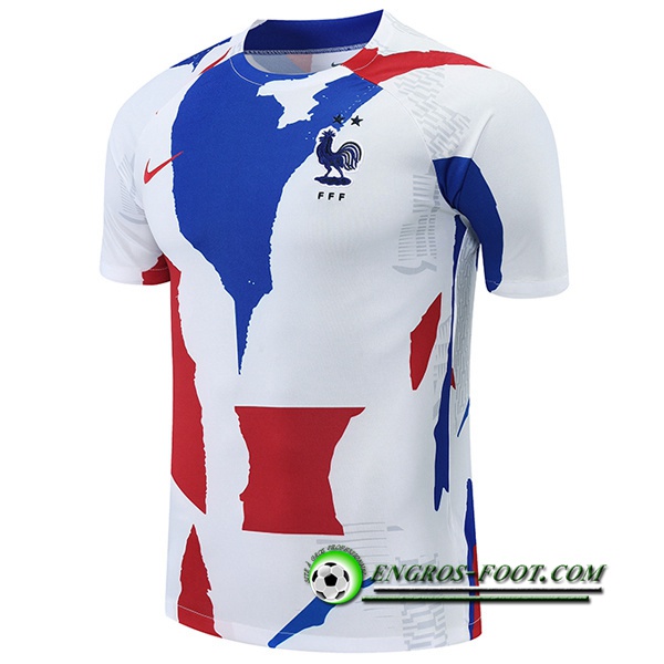 Training T-Shirts France Rouge/Noir/Blanc 2022/2023