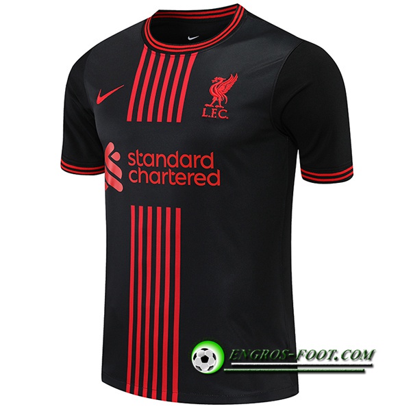 Training T-Shirts FC Liverpool Noir/Rouge 2022/2023