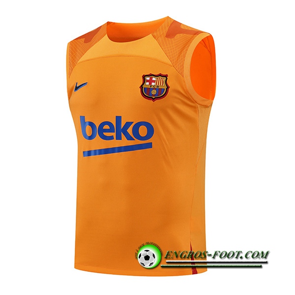 Training Debardeur FC Barcelone Jaune 2022/2023