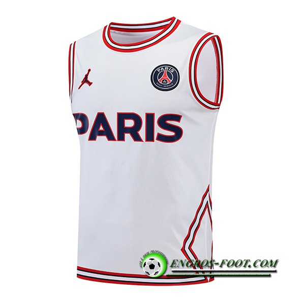 Training Debardeur Jondan PSG Blanc 2022/2023