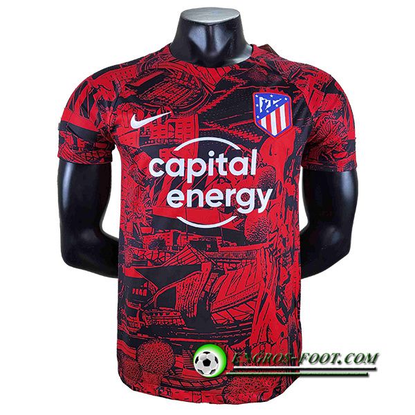 Training T-Shirts Atletico Madrid Rouge/Noir 2022/2023