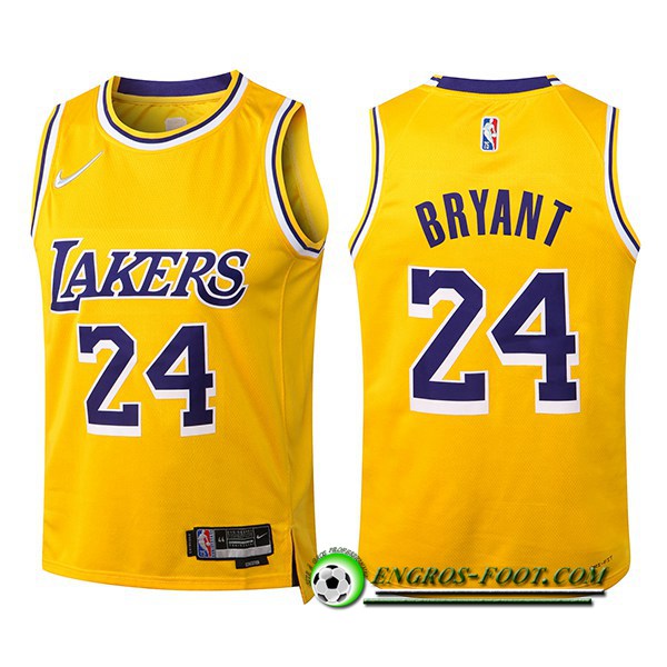 Maillot Los Angeles Lakers (WIGGINS #24) Jaune