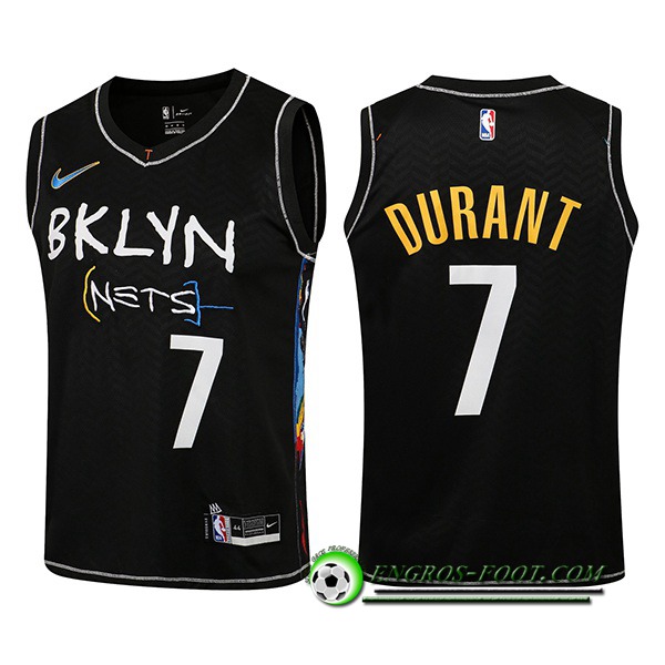 Maillot Brooklyn Nets (DURANT #7) Noir