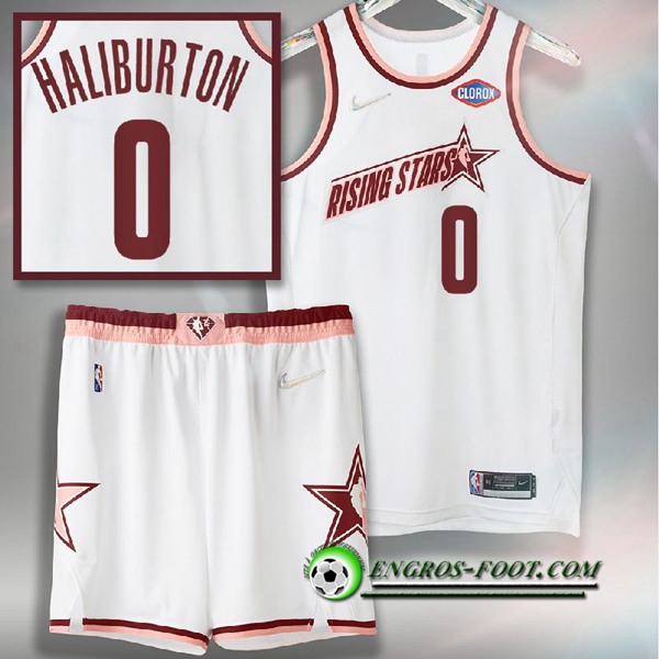 Maillot American All-Star (HALIBURTON #0) Blanc