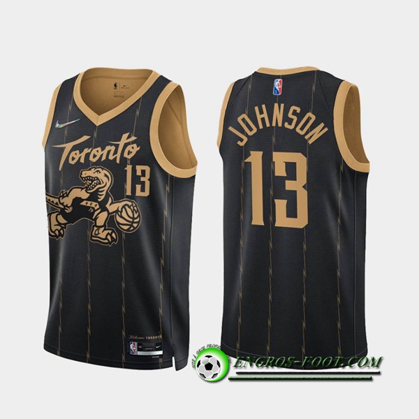 Maillot Toronto Raptors (JOHNSON #13) Noir