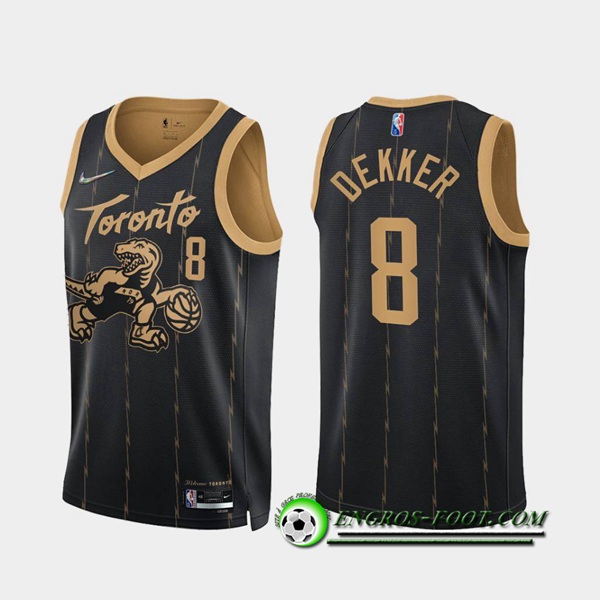 Maillot Toronto Raptors (DEKKER #8) Noir