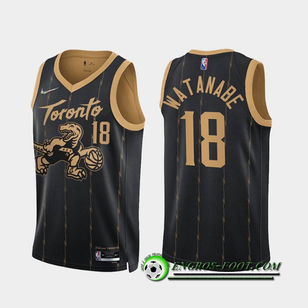 Maillot Toronto Raptors (WATANABE #18) Noir