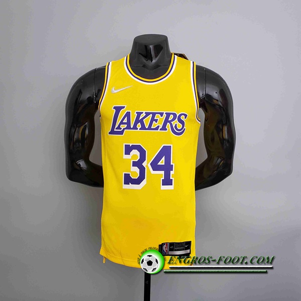 Maillot Los Angeles Lakers (O'NEAL #34) Jaune