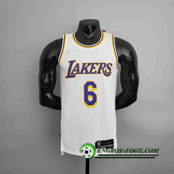 Maillot Los Angeles Lakers (JAMES #6) Blanc