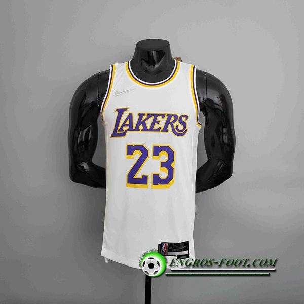 Maillot Los Angeles Lakers (JAMES #23) Blanc