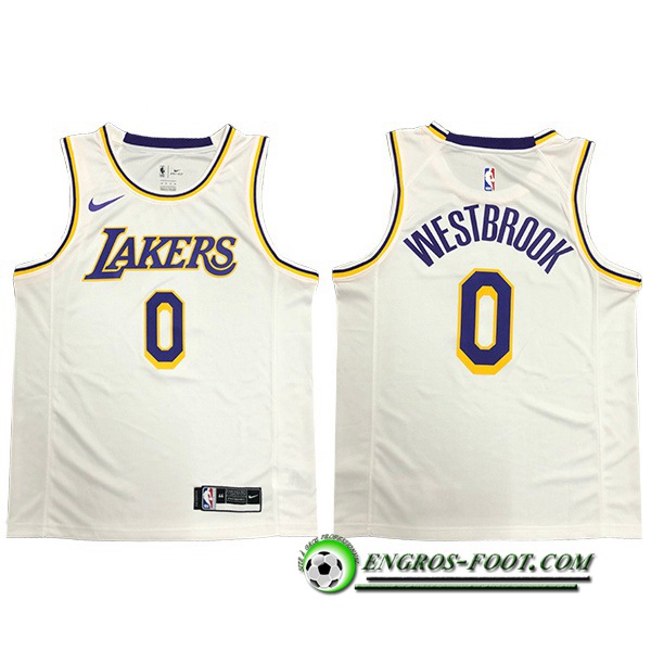 Maillot Los Angeles Lakers (WESTBROOK #0) Blanc