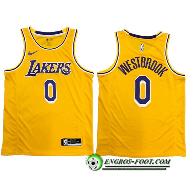 Maillot Los Angeles Lakers (WESTBROOK #0) Jaune