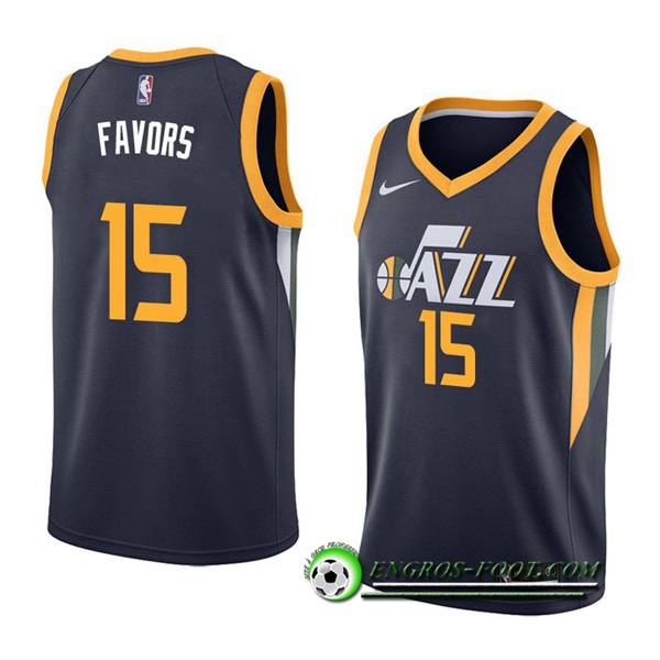 Maillot Utah Jazz (FAVORS #15) Noir