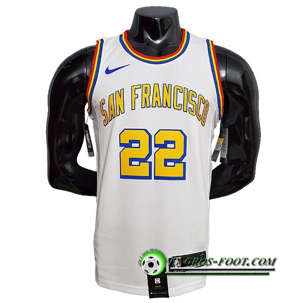 Maillot Golden State Warriors (WIGGINS #22) Blanc