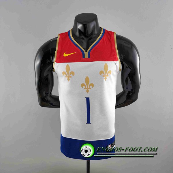 Maillot New Orleans Pelicans (WLLIAMSIN #1) 2020 Rouge/Blanc/Bleu Urban Edition