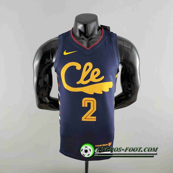 Maillot Cleveland Cavaliers (IRVING #2) Bleu Marins Striped