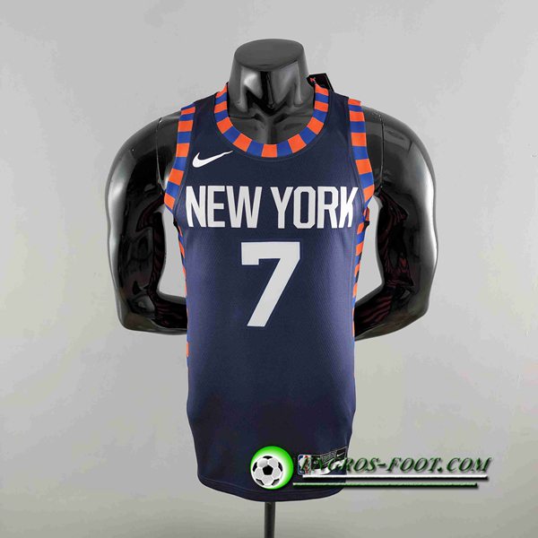 Maillot New York Knicks (ANTHONY #7) Bleu Foncé Striped