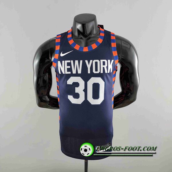 Maillot New York Knicks (RANDLE #30) Bleu Foncé Striped