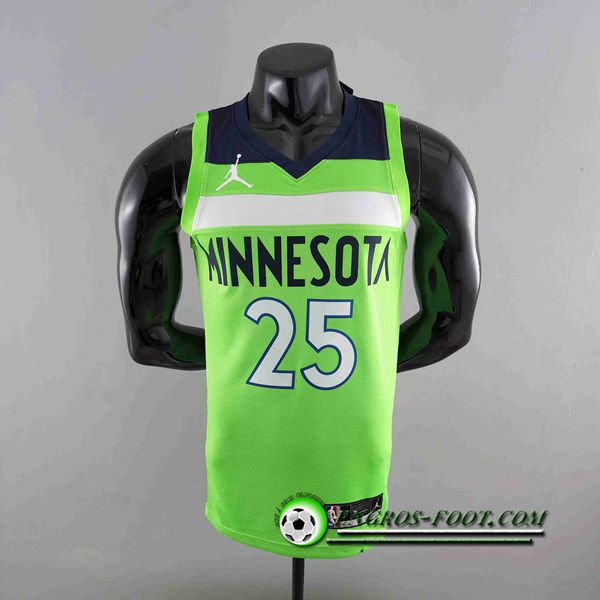 Maillot Minnesota Timberwolves (ROSE #25) Vert Air Jordan