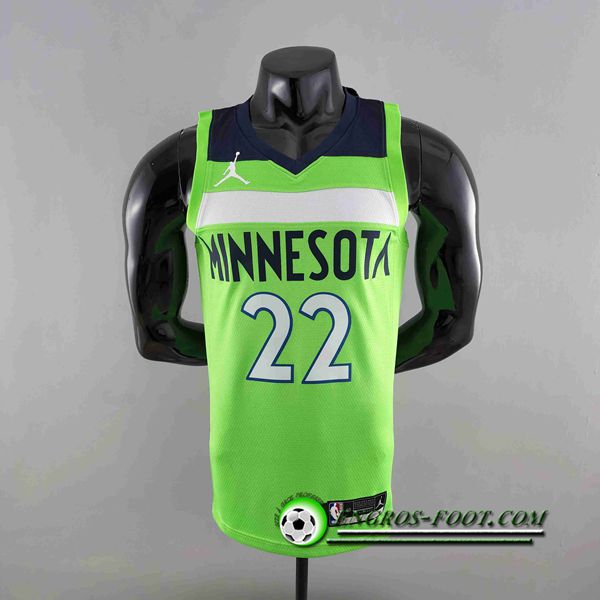 Maillot Minnesota Timberwolves (WIGGINS #22) Vert Air Jordan