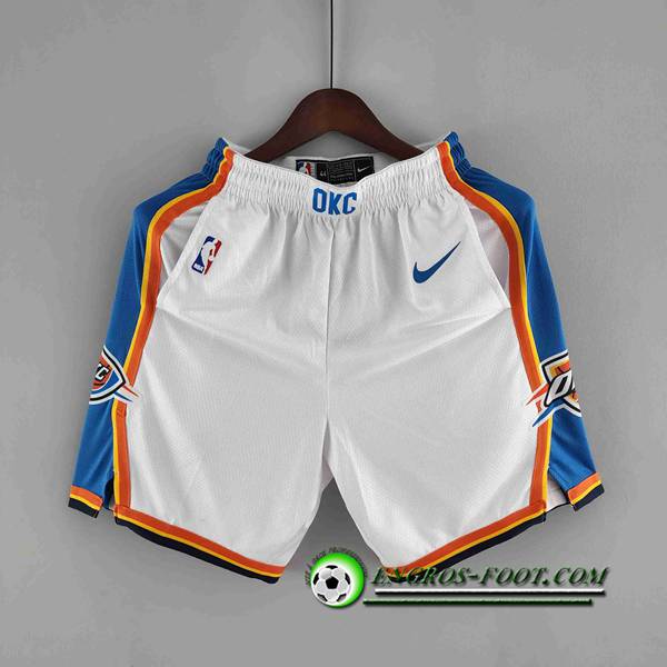 Shorts NBA Oklahoma City Thunder Blanc