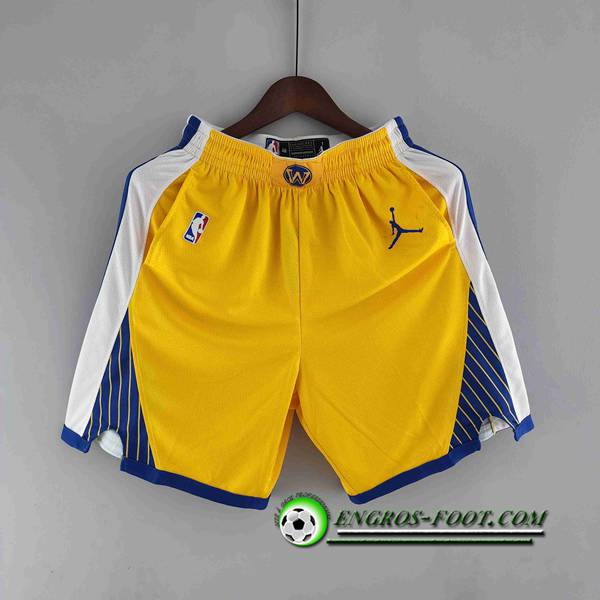 Shorts NBA Golden State Warriors Jaune Air Jordan