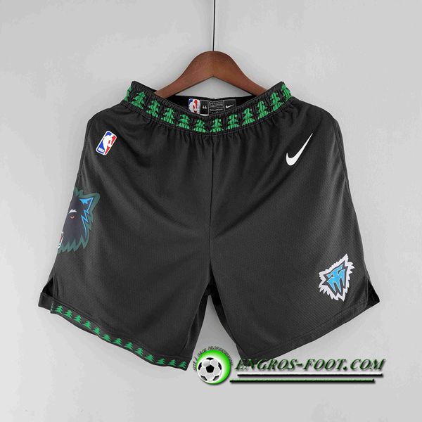 Shorts NBA Minnesota Timberwolves Retro Noir