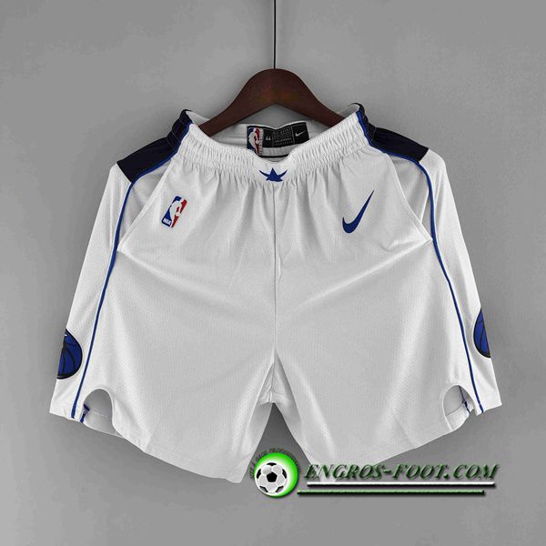 Shorts NBA Dallas Mavericks Blanc