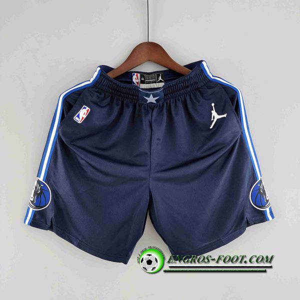 Shorts NBA Dallas Mavericks Bleu Royal