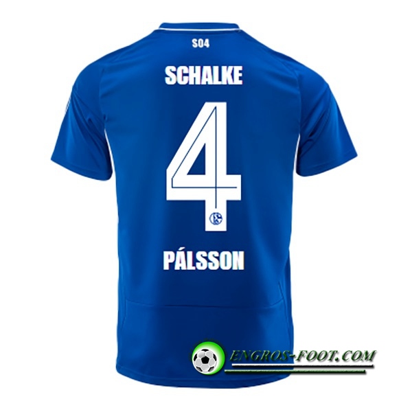 Maillot de Foot Schalke 04 (PÁLSSON #4) 2022/23 Domicile