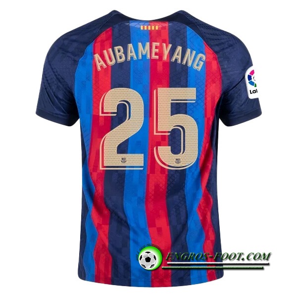 Maillot de Foot FC Barcelone (AUBAMEYANG #25) 2022/23 Domicile