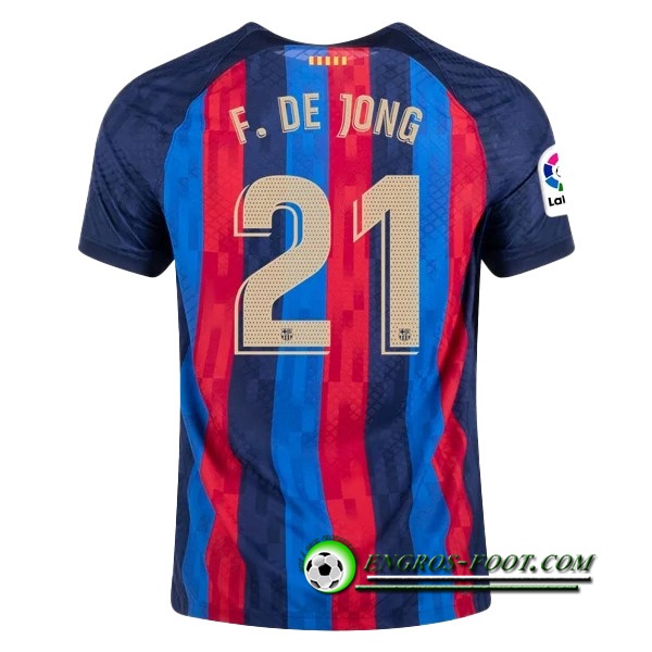 Maillot de Foot FC Barcelone (F.DE JONG #21) 2022/23 Domicile