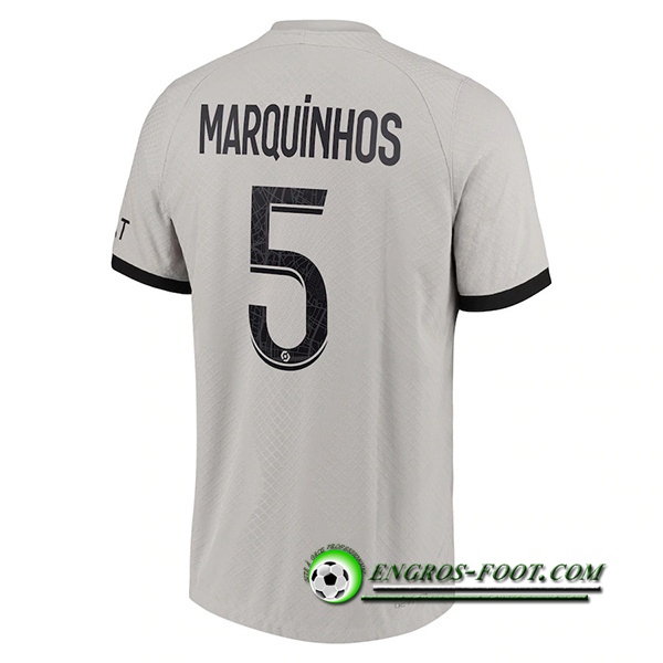 Maillot de Foot PSG (MARQUINHOS #5) 2022/23 Exterieur