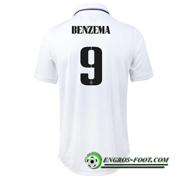 Maillot de Foot Real Madrid (BENZEMA #9) 2022/23 Domicile