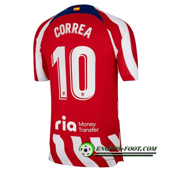 Maillot de Foot Atletico Madrid (CORREA #10) 2022/23 Domicile