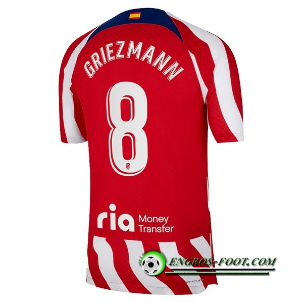 Maillot de Foot Atletico Madrid (GRIEZMANN #8) 2022/23 Domicile