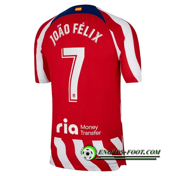 Maillot de Foot Atletico Madrid (JOÃO FÉLIX #7) 2022/23 Domicile