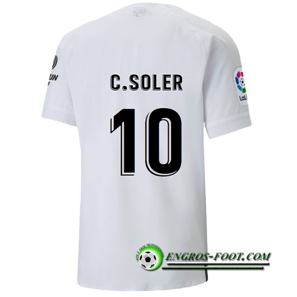 Maillot de Foot Valencia (C.SOLER #10) 2022/23 Domicile