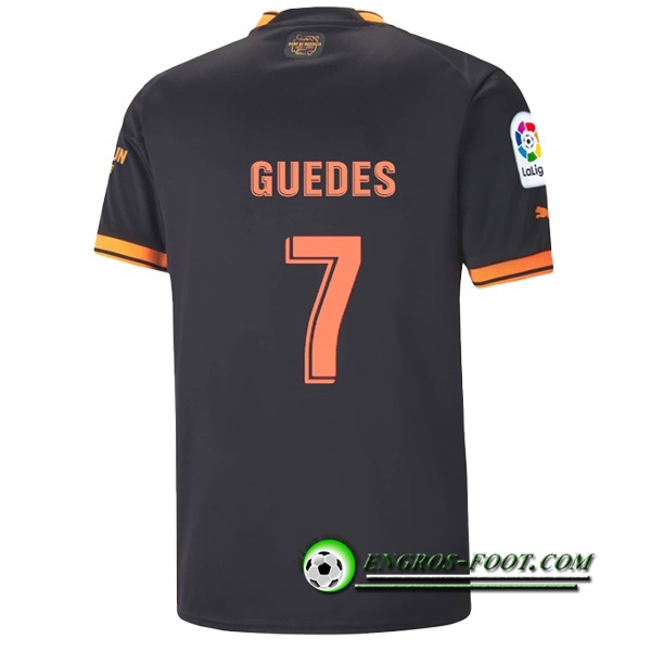 Maillot de Foot Valencia (GUEDES #7) 2022/23 Exterieur