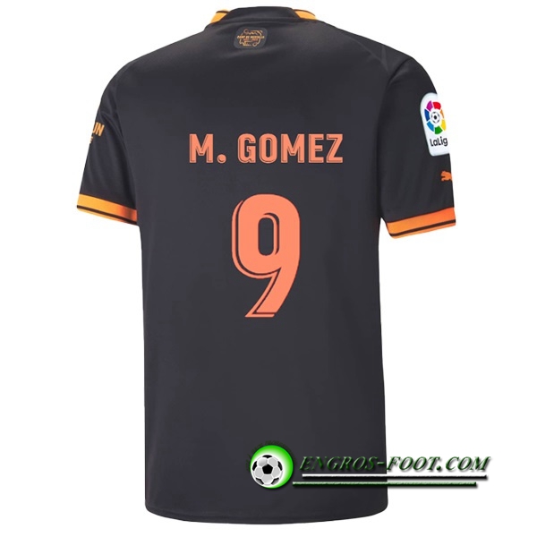 Maillot de Foot Valencia (M. GÓMEZ #9) 2022/23 Exterieur