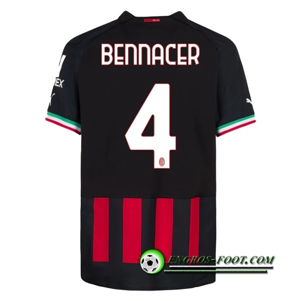 Maillot de Foot Milan AC (BENNACER #4) 2022/23 Domicile