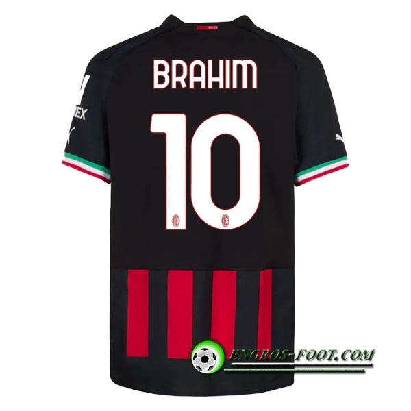 Maillot de Foot Milan AC (BRAHIM #10) 2022/23 Domicile