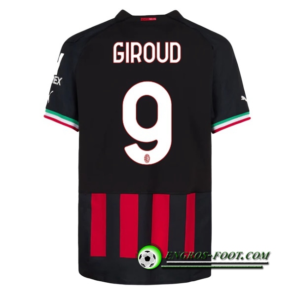 Maillot de Foot Milan AC (GIROUD #9) 2022/23 Domicile