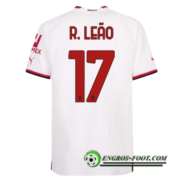 Maillot de Foot Milan AC (R. LEÃO #17) 2022/23 Exterieur