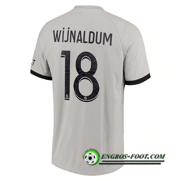 Maillot de Foot PSG (WIJNALDUM #18) 2022/23 Exterieur