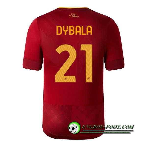 Maillot de Foot As Rome (DYBALA #21) 2022/23 Domicile