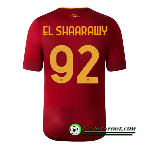 Maillot de Foot As Rome (EL SHAARAWY #92) 2022/23 Domicile