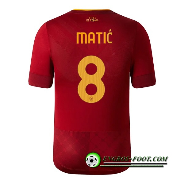 Maillot de Foot As Rome (MATIĆ #8) 2022/23 Domicile