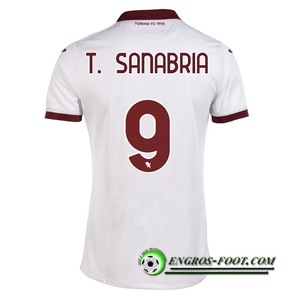 Maillot de Foot Torino (T. SANABRIA #9) 2022/23 Exterieur