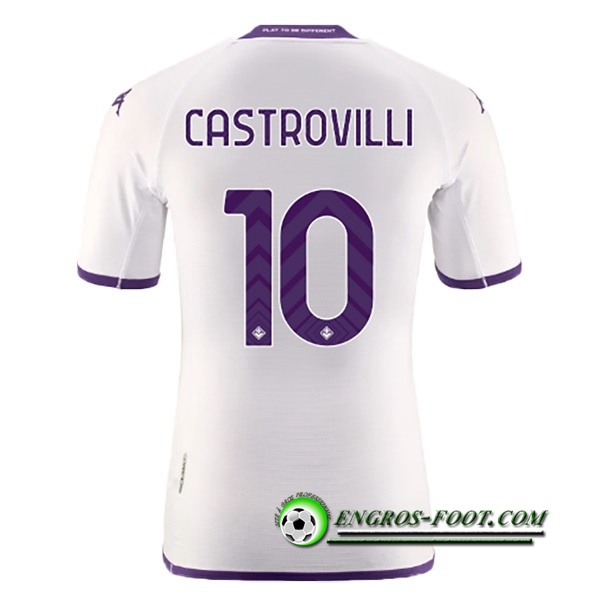 Maillot de Foot ACF Fiorentina (CASTROVILLI #10) 2022/23 Exterieur